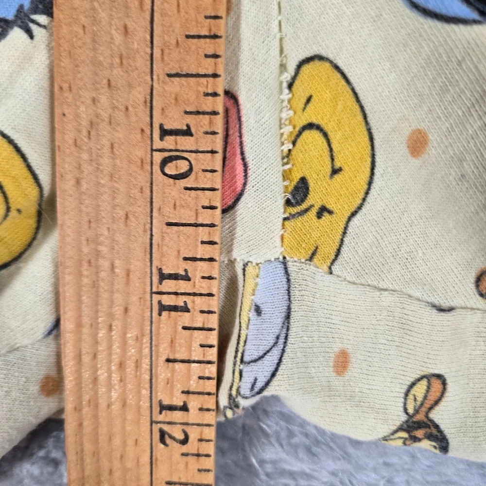 Disney Winnie the Pooh Pajama Pants Womens Yellow Character Print Lounge Medium - Picture 4 of 6